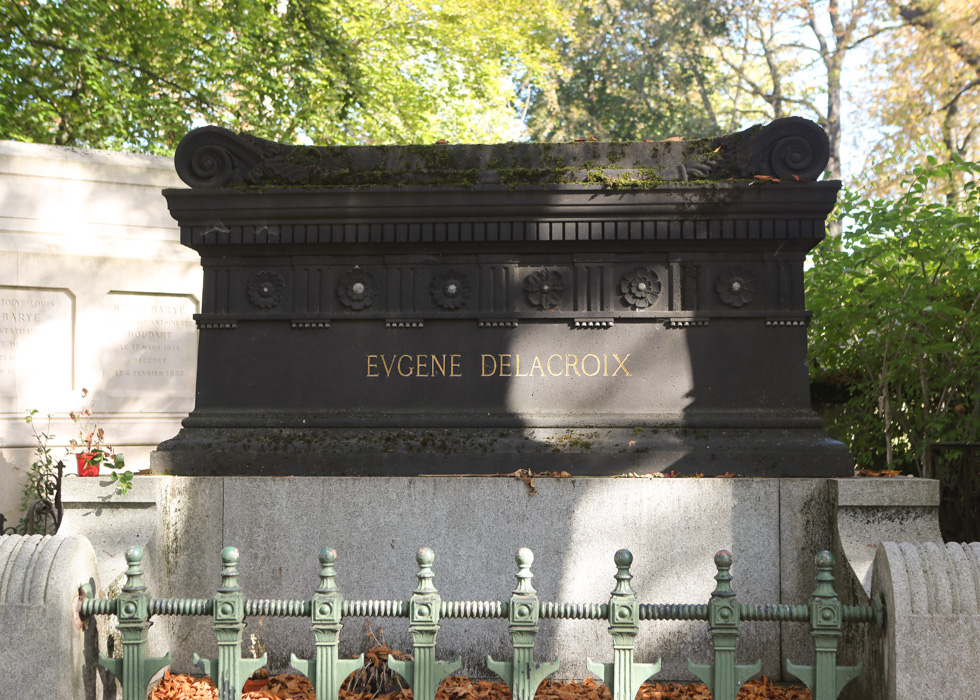 Delacroix tomb Père Lachaise