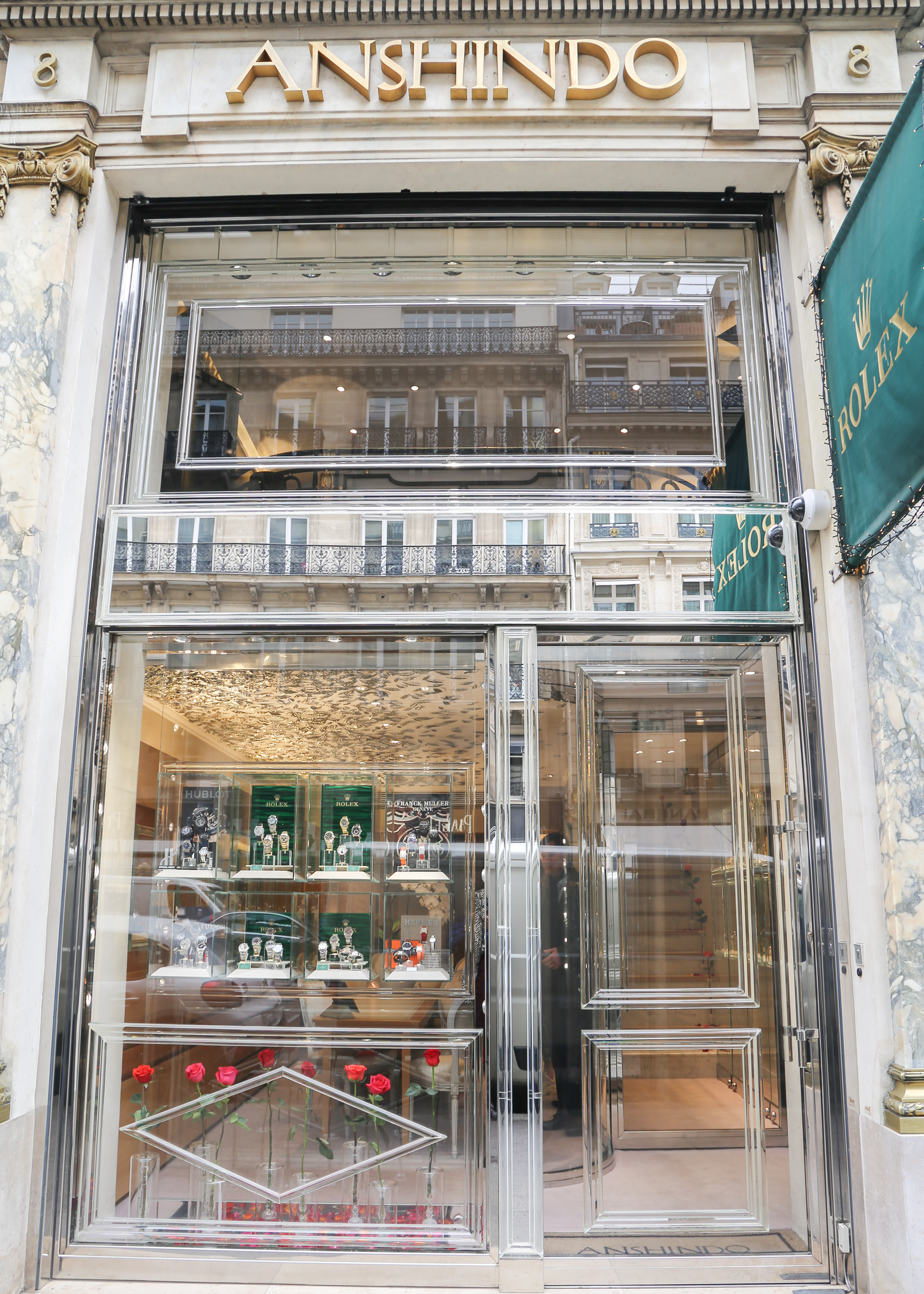 Paris, France: Rolex window store in the most famous parisian