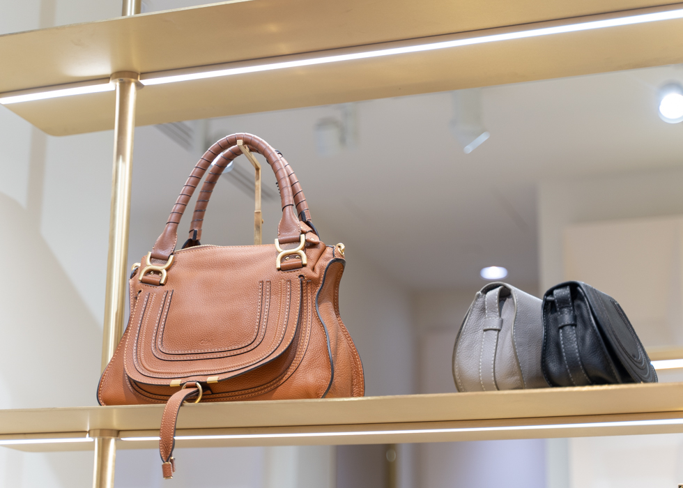 The Calibre 27 bag from #FauréLePage in #GaleriesLafayette, Paris.