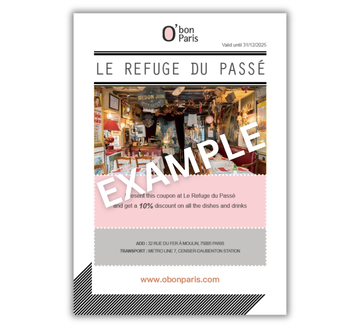 Le Refuge du Passé coupon