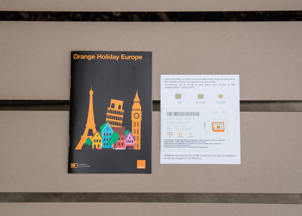 Orange Holiday Sim Card O Bon Paris Easy To Be Parisian