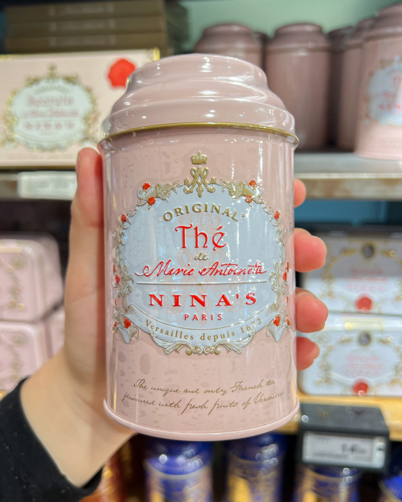 Nina Marie Antoinette tea where to buy souvenir Galeries Lafayette