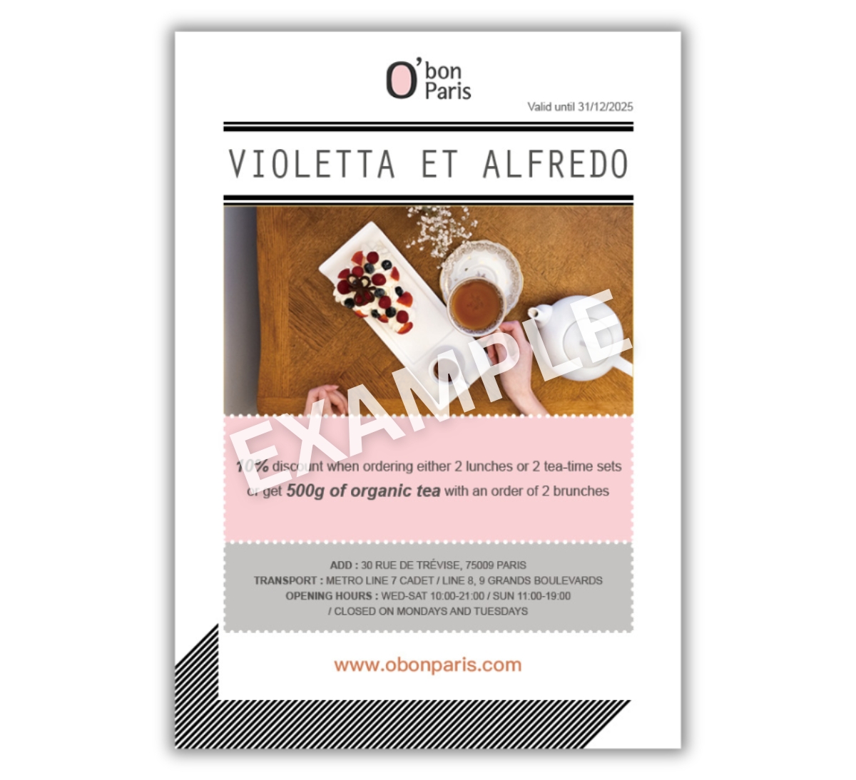 VIOLETTA ET ALFREDO SALON DE THE